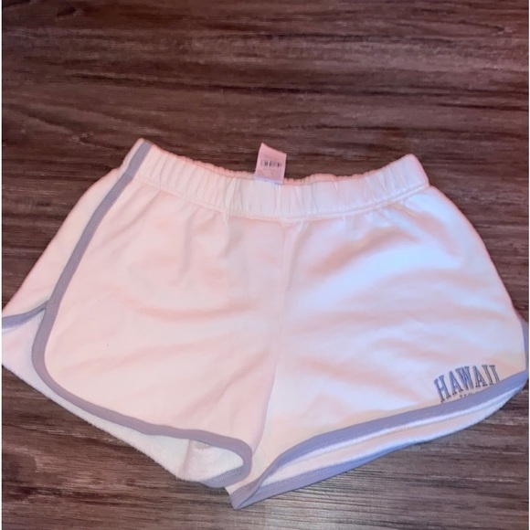 Brandy Melville Pants - Hawaii White & Blue Shorts